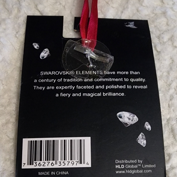 NEW Christmas Tree photo frame ornament w/Swarovski Elements - Picture 2 of 3